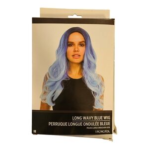 Long Wavy Blue Wig